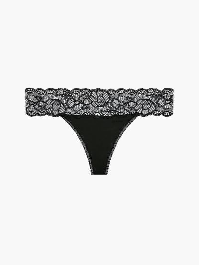 Calvin Klein Underwear HU800342 | Calvin Klein Seductive Comfort Női Tanga Fekete